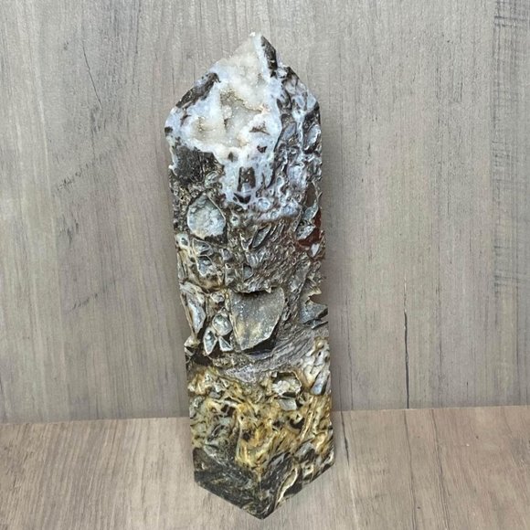 Sphalerite Druzy Crystal Stone Tower Point